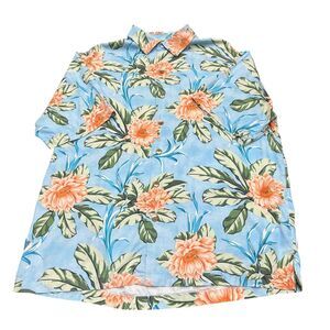 Tommy Bahama Silk Shirts Size Large Mens Hawaii Button up Tortola Silk